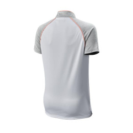 Koszulka golfowa polo Wilson ZIPPED (damska, biało-brzoskwiniowa, rozm. M)