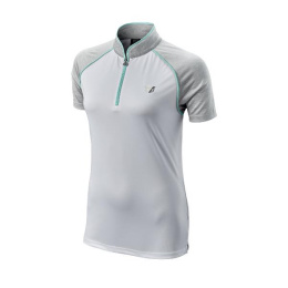 Koszulka golfowa polo Wilson ZIPPED (damska, biało-zielona, rozm. M)