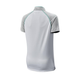 Koszulka golfowa polo Wilson ZIPPED (damska, biało-zielona, rozm. S)