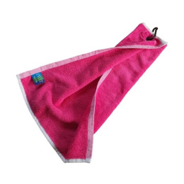 TOMA GOLF Event Tri Fold golf club towel, pink, dimensions 50x38 cm
