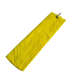TOMA GOLF Event Tri Fold golf club towel, yellow, dimensions 50x38 cm