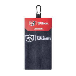 Wilson Tri Fold Golf Towel (microfiber, black, 52 x 40 cm)