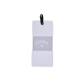 Callaway Tri-Fold golf club towel (white and gray, 40x53 cm)