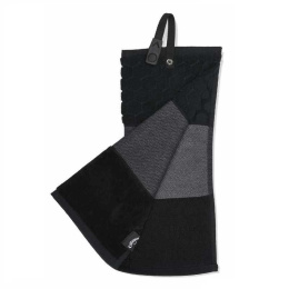 Callaway Tri-Fold Golf Club Towel (Black, 40x53 cm)
